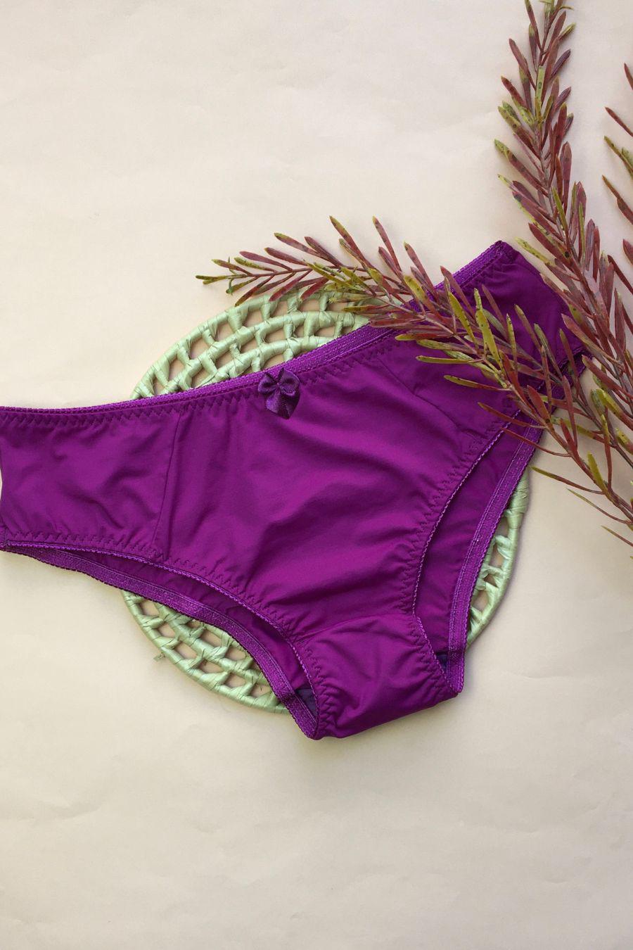 Calcinha Larga De Microfibra Modelo Tanga Ref 00005 - Lunna