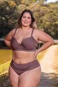 Conjunto Basico Plus Size 0762 Com Bojo E Aro Possui Base E Laterais Mais Larguinhas Que Ajuda Na Sustentação Calcinha Estilo Tanga Com Palas Laterais Ref 0806 - Lunna